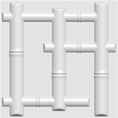Zelfklevende 3D Witte Muurcomités, het Moderne 3D Muurcomités Materiaal van pvc